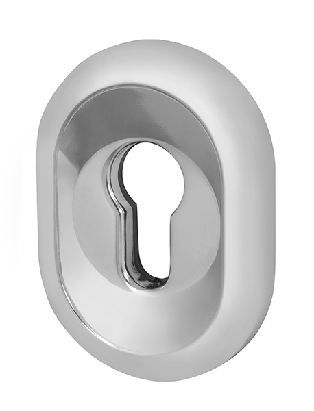 Накладка Fuaro (Фуаро) на цилиндр ESC.C/CRE/OV.12 (ESC-12C) CP хром, 1 шт 