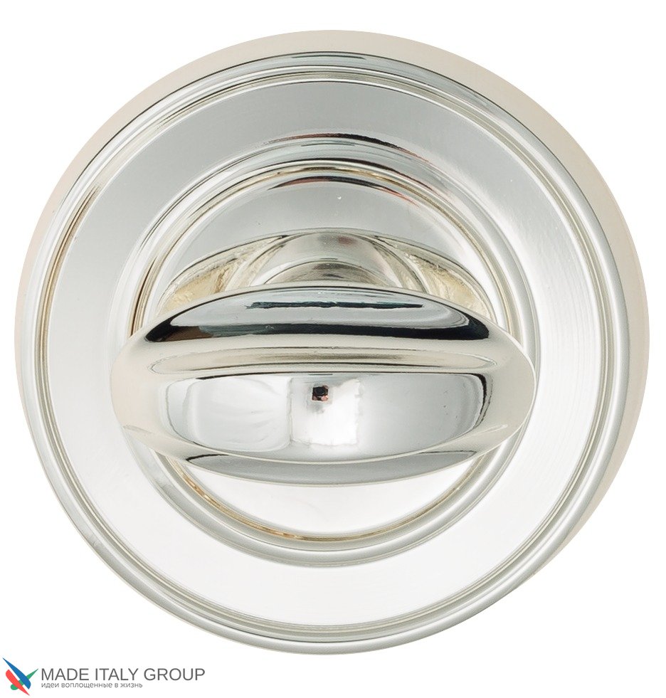 Фиксатор поворотный Venezia WC-2 D6 натуральное серебро + черный