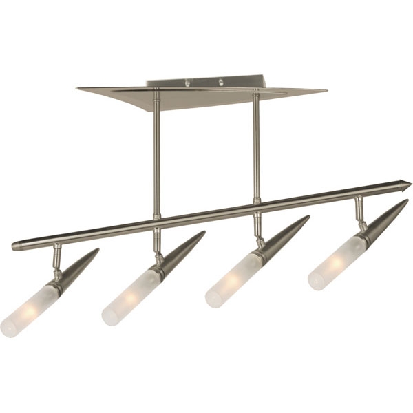 Люстра потолочная N-Light P-743/4 satin chrome+chrome