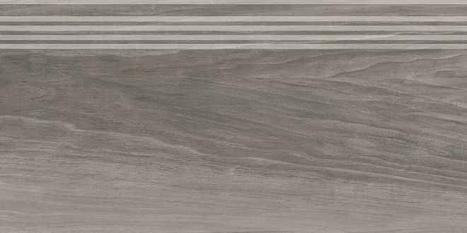 Керамогранит Kerama Marazzi Слим Вуд Подступенок серый обрезной SG226400R\2 60х14,5