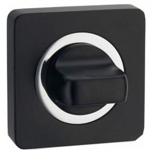 Завертка к ручкам RENZ INBK 02 B/CP BIG, черн/хром блест