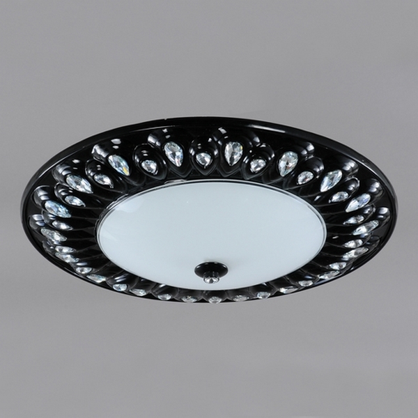 Светильник потолочный круглый Elvan MDG6271-3 BK