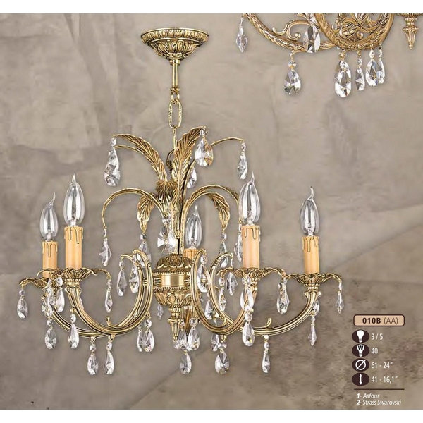 Люстра подвесная Riperlamp 010B/5 AA ASFOUR