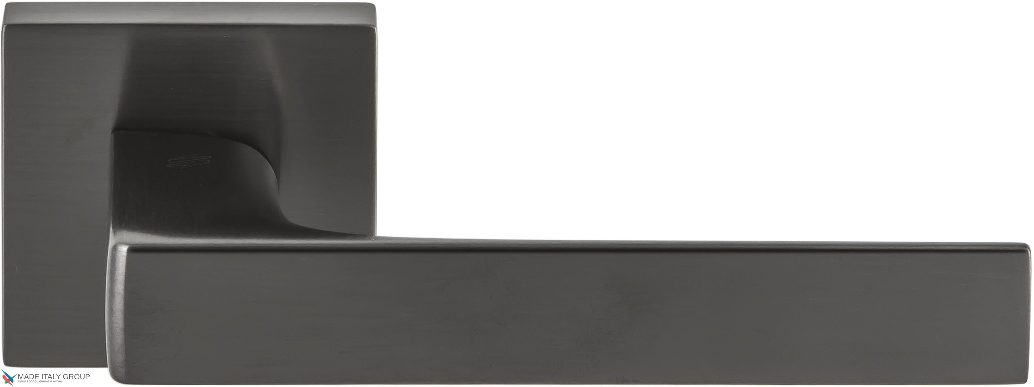 Ручка дверная на квадр. основании Colombo Robocinque S ID71RSB-GM матовый графит