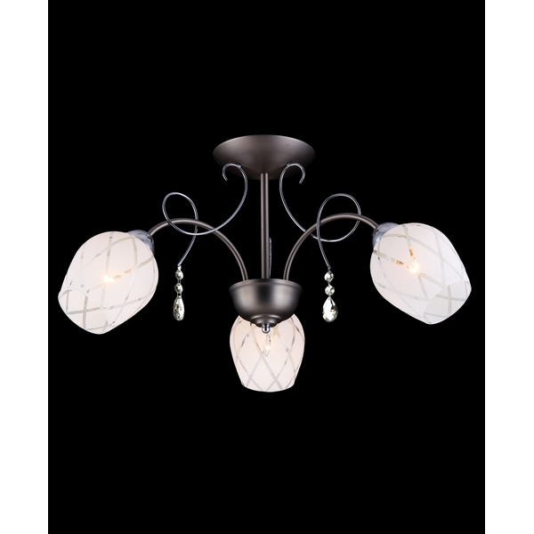 Потолочная люстра Natali Kovaltseva 11447 11447/3C NICKEL, CHROME