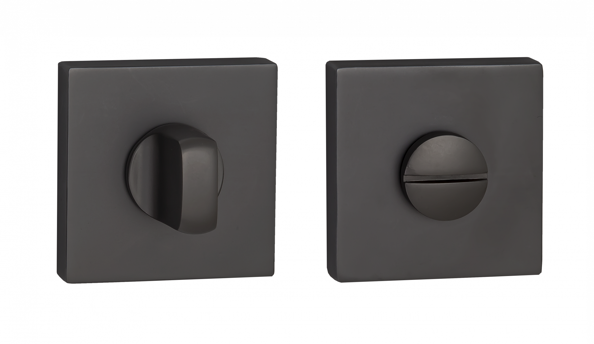 Завертка квадратная к ручкам RENZ INBK 03 MBN матовый черный никель