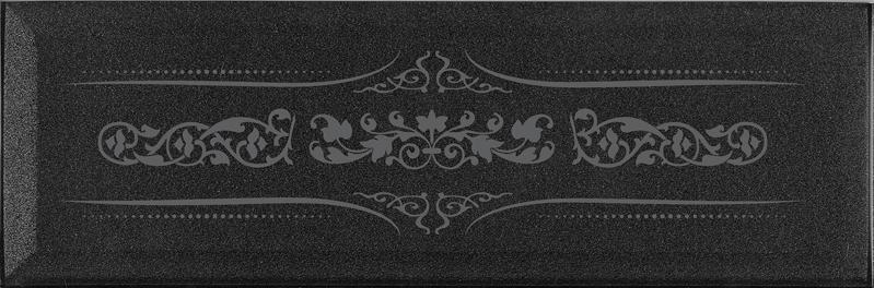 Плитка керамическая Absolut keramika Glass Decor Versalles Black Silver декор 10х30