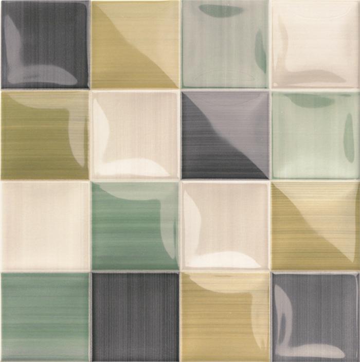 Плитка керамическая Mainzu Volumen Lucciola Green декор 20х20