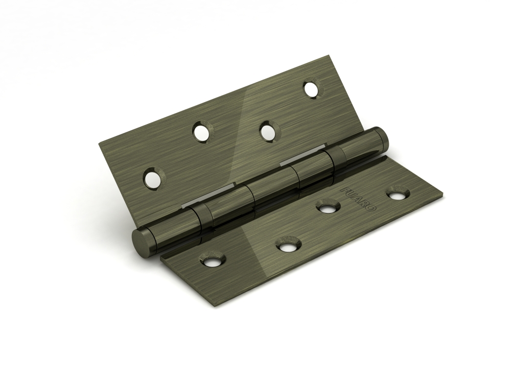 Петля дверная стальная универсальная  Fuaro 2BB 100x75x2,5 AB (бронза)