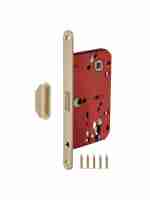 Корпус Fuaro (Фуаро) врезного замка MAGNM85C-50/BL INOX SSG-39 сатин. золото (блистер)