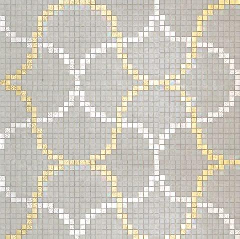 Мозаика Alma Панно 20 D-06 GM&White B чип 20х20 65,4х65,4