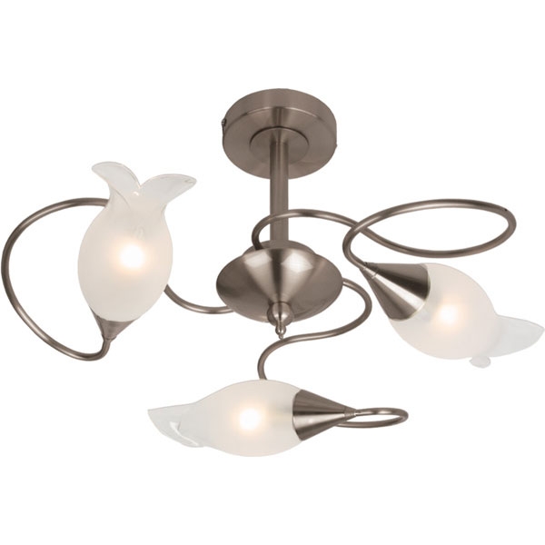 Потолочная люстра N-Light P-504 P-504/3 satin chrome