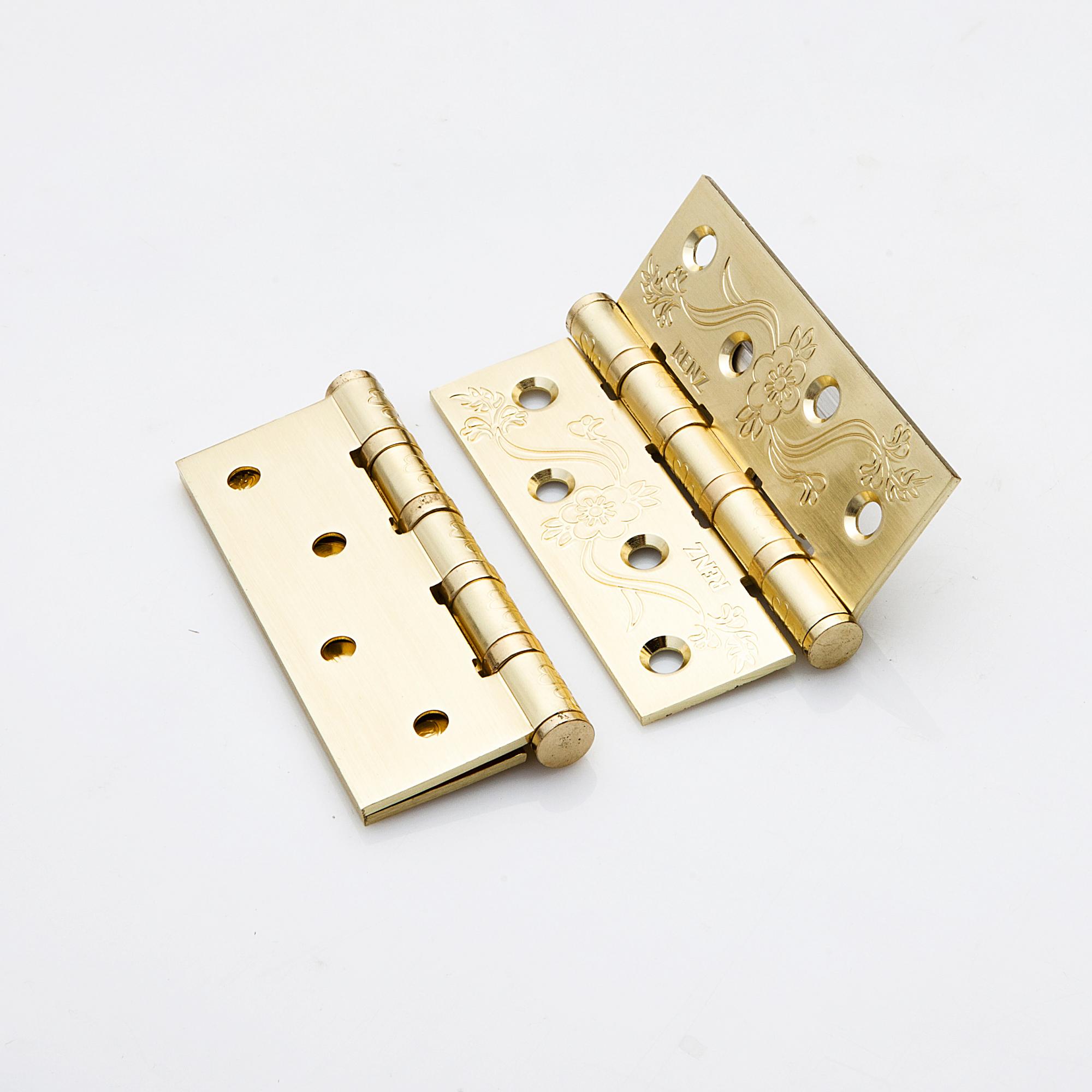 Петля дверная стальная RENZ INDECOR FL 100-4BB FH SG 100*75*2,5, 4подш, FL б/колп. лат.мат