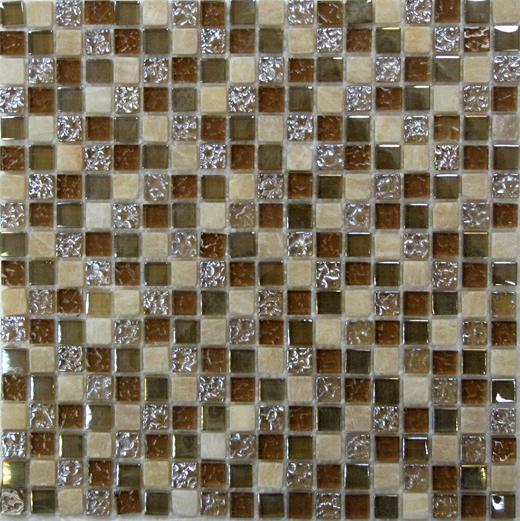 Мозаика Bonaparte стекло с камнем Glass Stone 1 8х15х15 30х30
