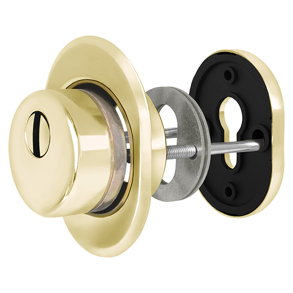 Броненакладка врезная с чашкой  Fuaro DEF 9726 M6x90 (в к-те с накл. на цил-р) GP-золото