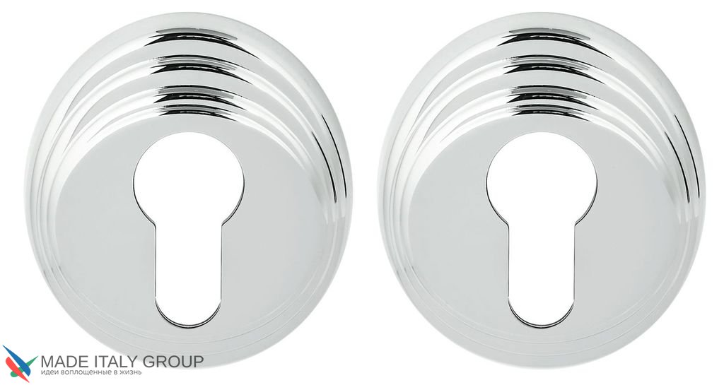 Накладка под цилиндр на круглом основании COLOMBO DB13-CR полированный хром (2 шт)