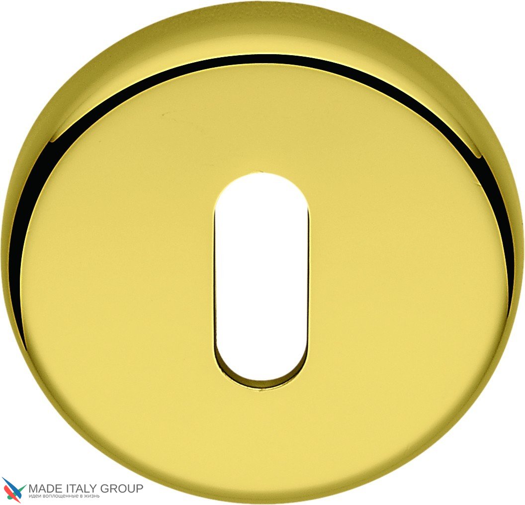 Накладка под ключ на круглом основании Colombo CD1063G-OL полированная латунь