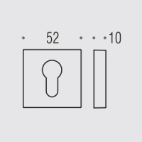 Накладка под цилиндр на квадр. основании Colombo MM13-GM матовый графит