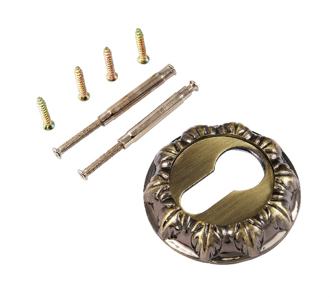 Накладка на цилиндр RENZ INET 10 AB бронза ант. ДЕКОР