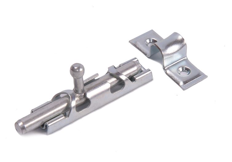 Шпингалет СКОБИС ЗТ-12 малый цинк белый