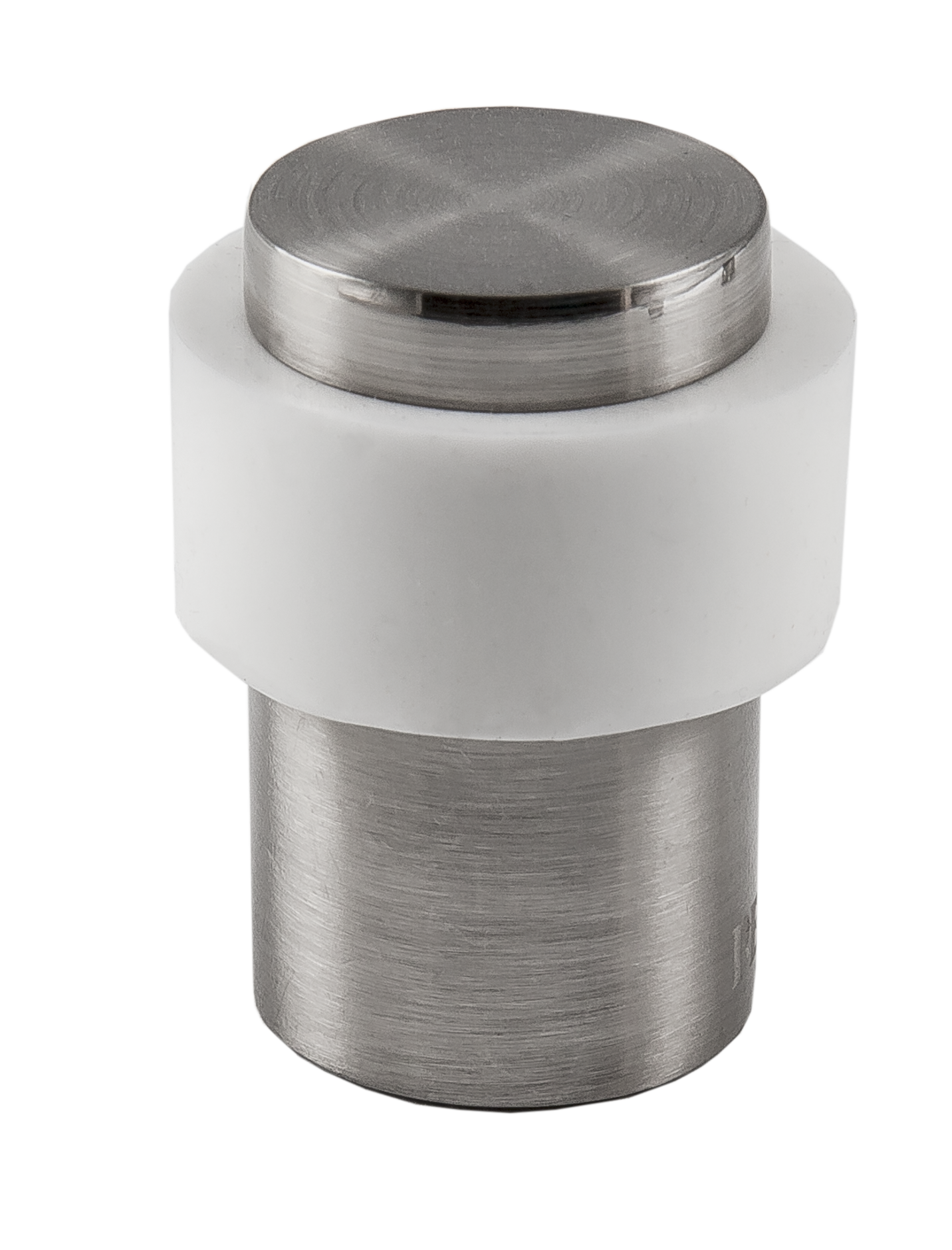 Ограничитель дверной напольный RENZ INDS 34 SN/White никель матовый белый