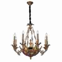 Подвесная люстра Lucia Tucci Firenze 1781.8.2 Antique Gold