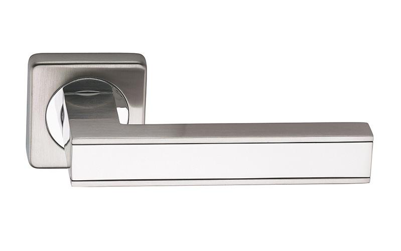 Ручка дверная межкомнатная ARCHIE SILLUR C159 S.Chrome/P.Chrome матовый хром/хром