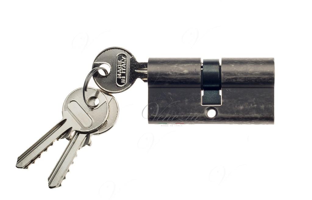 Цилиндр для замка Venezia 25/10/25 ант.серебро ключ/ключ