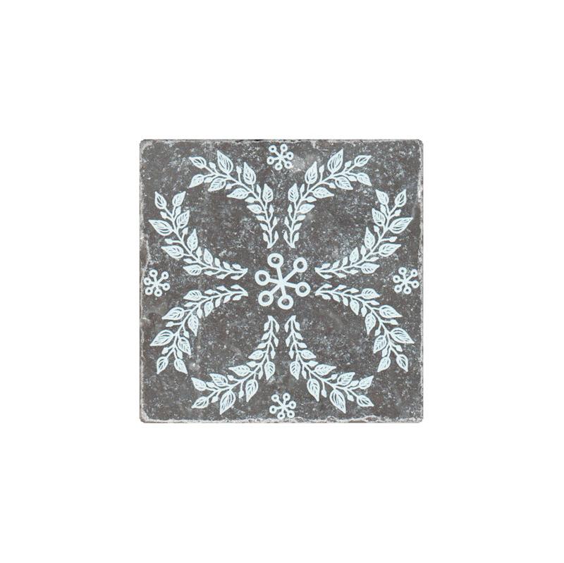 Керамогранит Stone4Home Турецкий Мрамор Black Marble Motif №5 декор 10х10