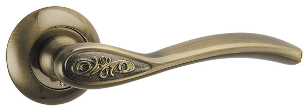 Ручки дверные межкомнатные Punto RUMBA TL ABG-6 зеленая бронза