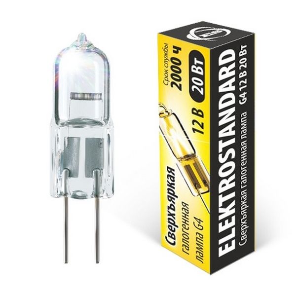 Лампочка галогеновая Elektrostandard G4 12V20W Super Light сверхъяркая