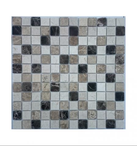 Мозаика Карамелле Pietrine Pietra Mix 1 POL чип 23x23х4 29,8х29,8