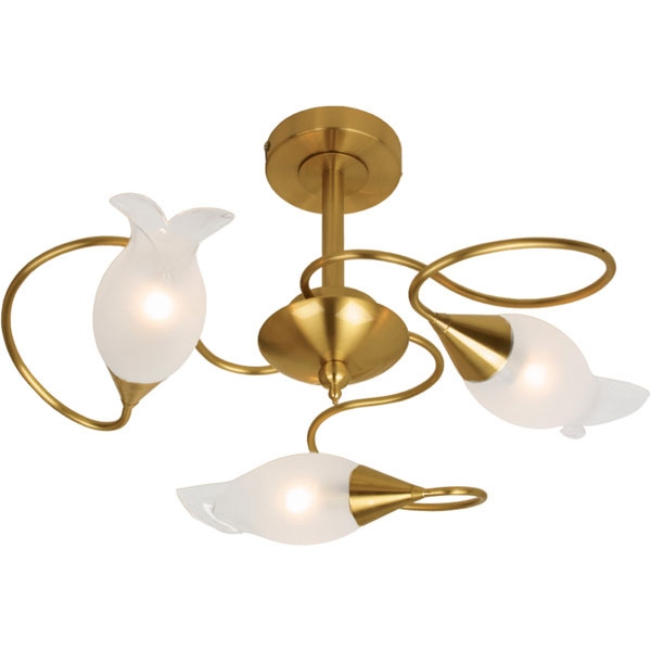 Потолочная люстра N-Light P-504 P-504/3 antique brass