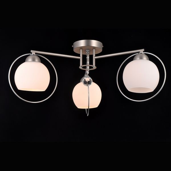 Люстра потолочная Natali Kovaltseva SPHERE II 81051-3C SATIN NICKEL