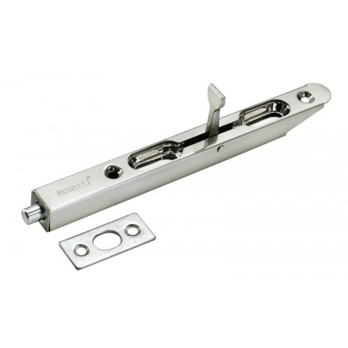 Шпингалет (Ригель) дверной скругленный корпус Morelli OL160 SN никель