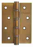 Комплект 4 шт. - Петля дверная универсальная стальная Fuaro 4BB 100x75x2,5 CF кофе