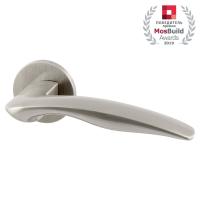 Комплект на 3 двери - Ручка дверная межкомнатная Armadillo WAVE URS SN-3 матовый никель