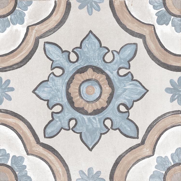 Керамогранит Cifre Adobe Basma Decor Ivory Mate напольная 20х20