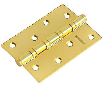 Петля дверная универсальная стальная Morelli MS 100X70X2.5-4BB PG золото