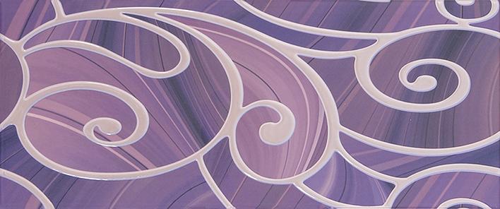 Плитка керамическая Gracia Ceramica Arabeski purple 01 декор 25х60