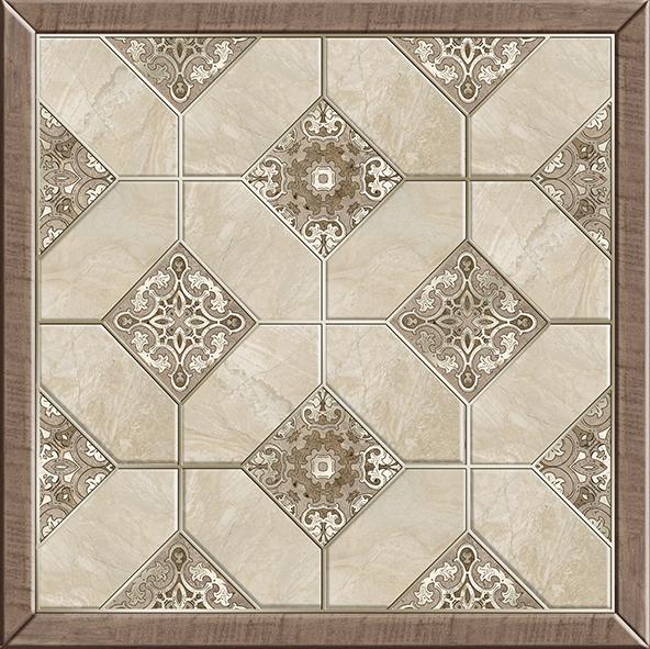 Плитка напольная ALMA Ceramica Фиеста на белом коричневая ПГ3ФС024/ TFU03FST024 41,8х41,8
