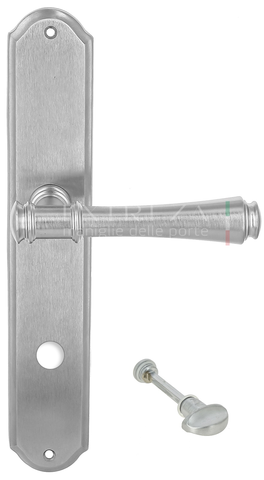 Ручка дверная Extreza PIERO (Пиеро) 326 на планке PL01 WC матовый хром F05