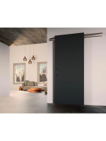 Система для раздвижной одностворчатой двери Morelli ESTHETIC с доводчиками, ширина 500-1000мм цвет алюминий, до 80кг