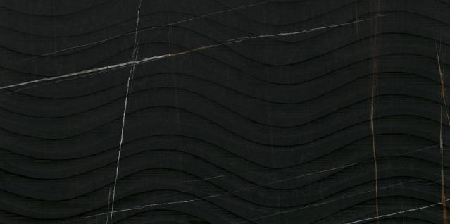 Керамогранит Impronta Marble Experience Sahara Noir Sq. Onda настенная 120х60