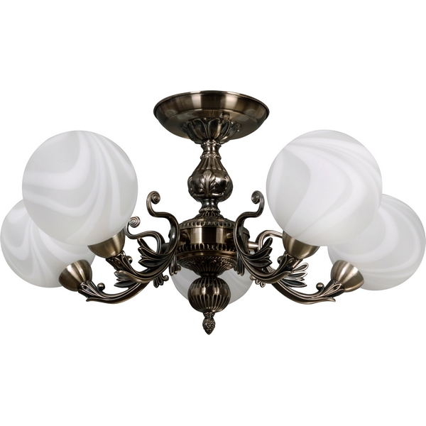Потолочная люстра N-Light 318 318-05-53 бронза