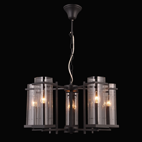 Люстра подвесная Natali Kovaltseva BRAWN 75121/5C GRAY