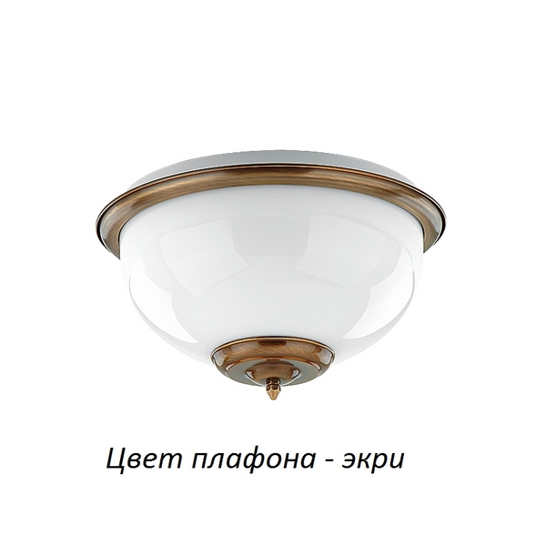 Светильник потолочный круглый Kutek Lido LID-PL-2(P)ECRU