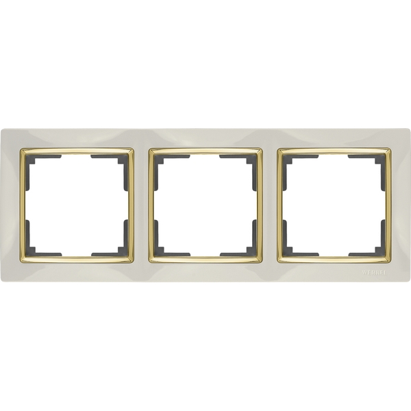 Рамка Werkel Слоновая Кость,Золото WL03-Frame-03-ivory-GD