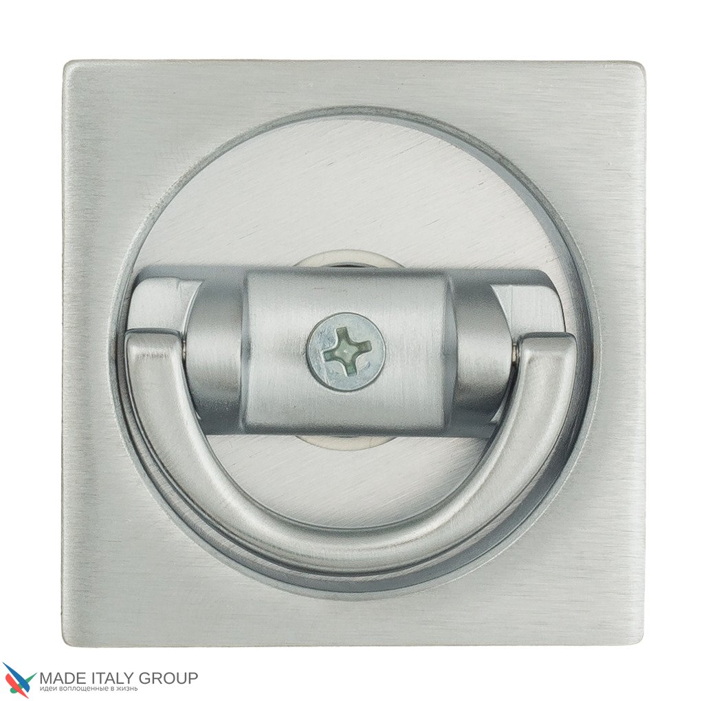 Ручка для раздвижной/распашной двери на квадратном основании Venezia U144 матовый хром