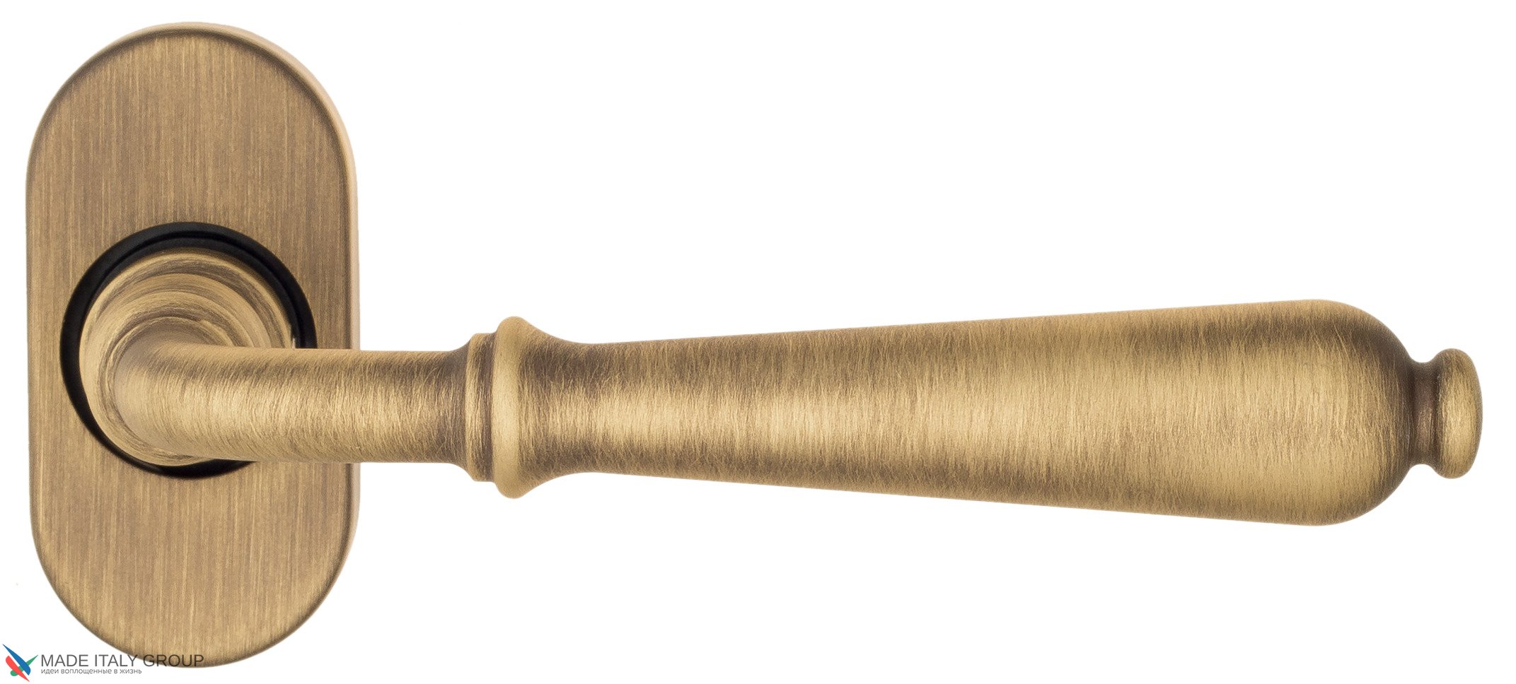 Дверная ручка для профильных дверей Venezia "CLASSIC" EP матовая бронза